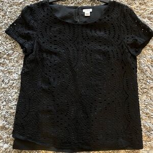 J. Crew short sleeve eyelet top